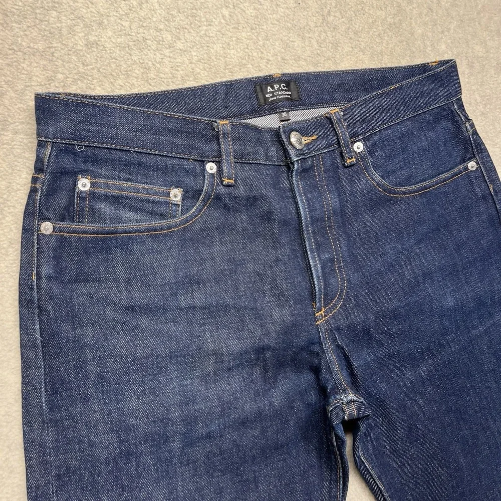 A.P.C. New Standard Selvedge Raw Denim Jeans Men's 30 Indigo Made in Macau